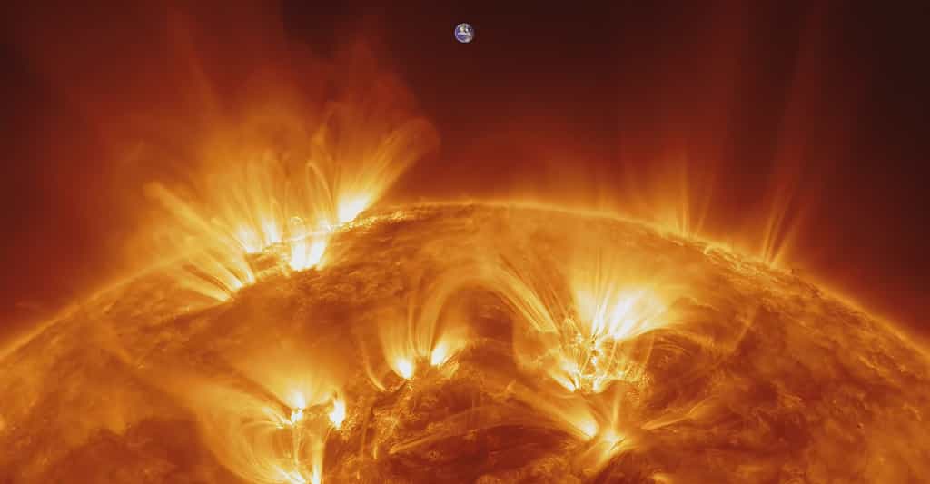 Des chercheurs de Northwest Research Associates (NWRA, États-Unis) ont repéré des éclairs dans la haute atmosphère de notre Soleil qui pourraient bien annoncer les éruptions solaires. © muratart, Adobe Stock
