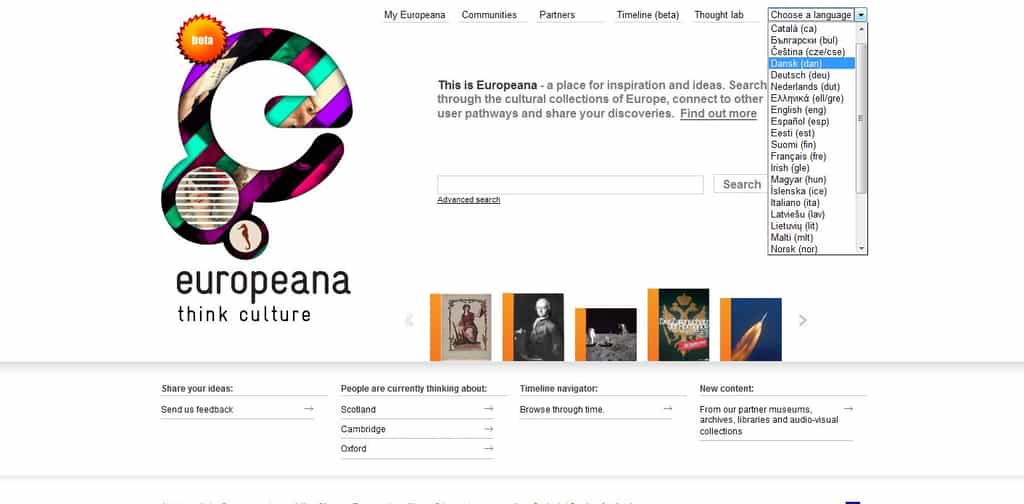 Le projet Europeana, ou la résistance face au géant Google. © Futura-Techno
