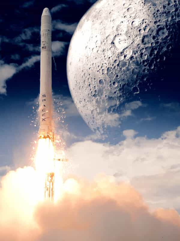 Le lanceur lourd de SpaceX a été choisi par Astrobotic Technology pour lancer un petit rover vers la Lune, réalisé dans le cadre du Google Lunar X Prize. Le lancement est prévu en 2013. © Astrobotic Technology
