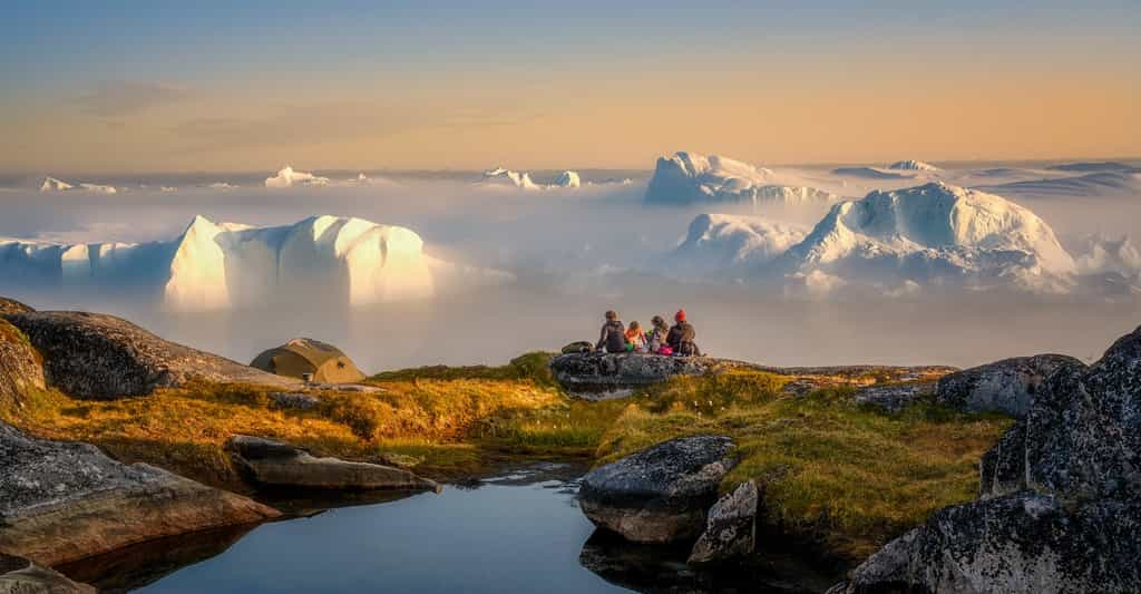 Des chercheurs de l’université du Vermont (États-Unis) montrent qu’il n’y a pas si longtemps que cela, le Groenland était totalement libre de glace. © Jaro, Adobe Stock