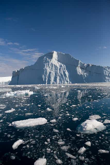 Le réchauffement climatique, via la fonte des glaces, provoque un rejet des POP dans l'atmosphère. &copy; Ludovic Hirlimann, Flickr, CC BY-NC 2.0
