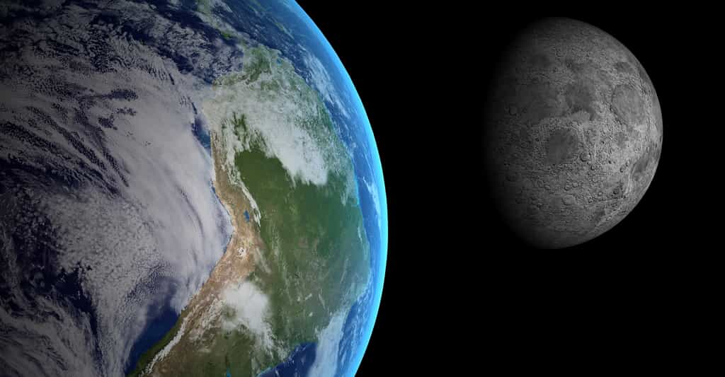 Isaac Newton suggéra que la force qui nous retient au sol est la même que celle retenant la Lune autour de la Terre. Il découvrit la loi de la gravitation. © mr.Timmi, Shutterstock