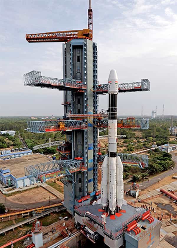 Après deux échecs en 2010, le lanceur indien GSLV rencontre à nouveau des problèmes avec une fuite de carburant détectée au niveau de l'étage cryogénique CUS, le premier du genre développé en Inde. © Isro