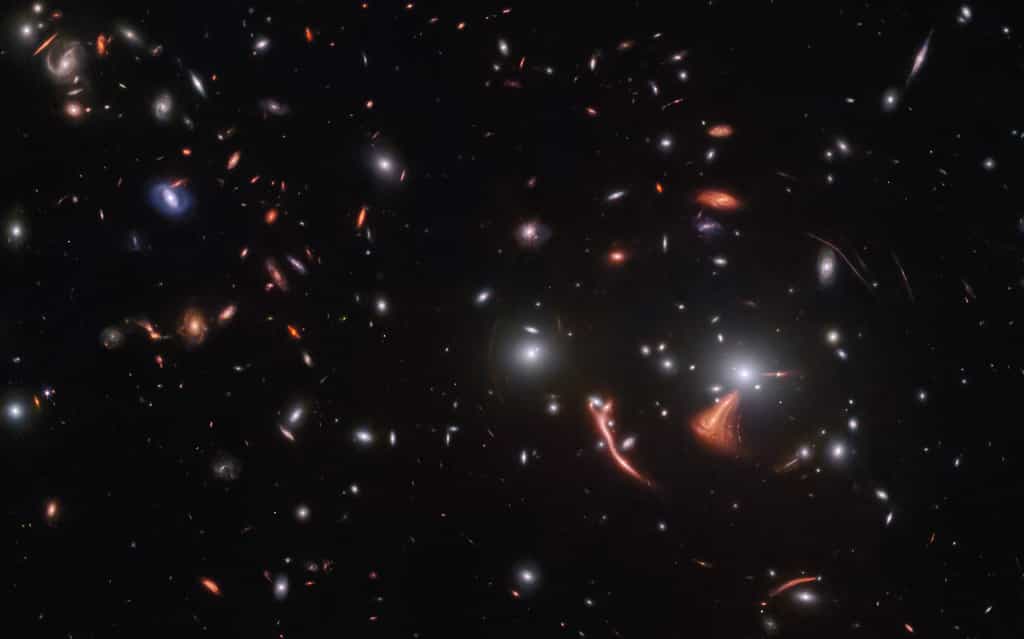 Le télescope spatial James-Webb a renvoyé une image spectaculaire de la galaxie surnommée « hippocampe cosmique ». © ESA, Webb, Nasa &amp; CSA, J. Rigby