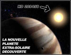 Illustration d'artiste de la nouvelle planète.crédit : NASA/G. Bacon | montage : Futura-Sciences.com