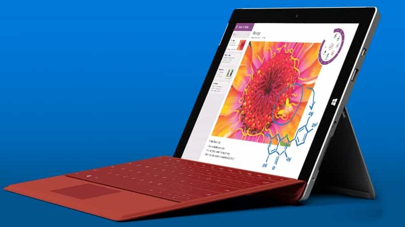 Équipée d’un écran 10,8 pouces, la tablette Surface 3 de Microsoft est une alternative plus abordable à sa grande sœur, la Surface Pro 3. © Microsoft