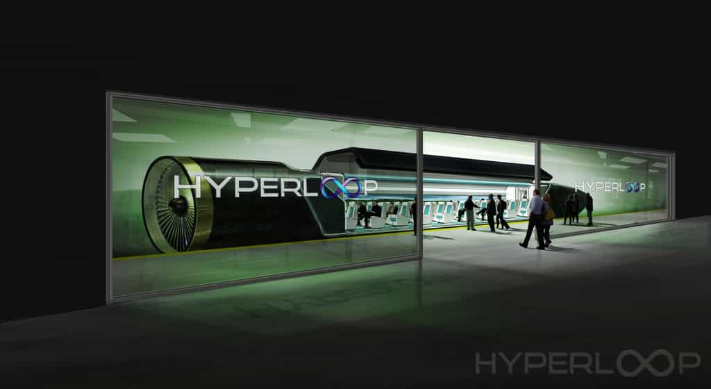 Plusieurs entreprises et universités travaillent en parallèle sur le projet de train subsonique Hyperloop qui transporterait des passagers et du fret à des vitesses pouvant atteindre les 1.200 km/h. © Hyperloop One