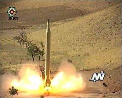 Lancement de Shahab-3 (capture Iranian TV channel IRIB)