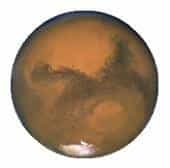 La planète Mars prise par Hubble en 2003Crédit : HST