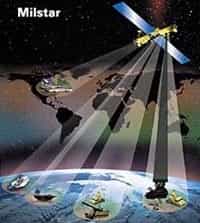 Un satellite Milstar de la défense américaine (crédit : Boeing)