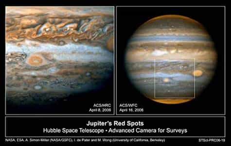 Tache Rouge Junior, ou Ovale OB, vue par Hubble en avril 2006