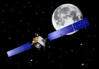 La sonde européenne Smart-1 qui est actuellement en orbite autour de la Lune.Crédit : ESA