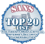 Le SANS Institute publie son top 20 des vulnérabilités de l'année