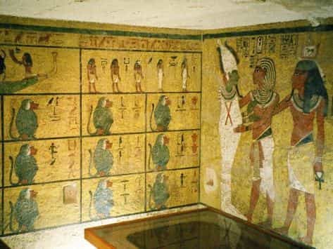 Le tombeau de Toutankhamon, KV62, l'avant-dernier à avoir été découvert dans la Vallée des Rois