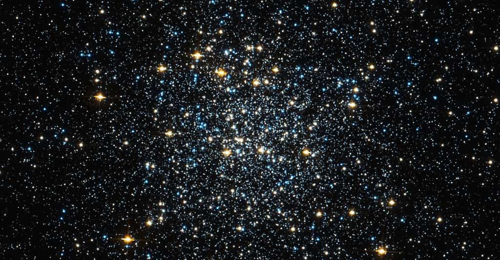 Ce fourmillement d’étoiles, c’est M92, réputé être l’un des plus anciens amas globulaires de notre voisinage. Des chercheurs du Dartmouth College (États-Unis) estiment même aujourd’hui qu’il est presque aussi vieux que notre Univers. © Télescope spatial Hubble, Nasa, STScl
