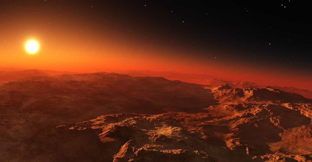 Sur Mars, il n’y a pas eu de grand bombardement tardif, affirment des chercheurs de l’université Western (Canada). De quoi rendre la Planète habitable plus tôt que prévu. © ustas, Fotolia