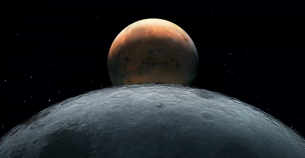 En étudiant les astéroïdes troyens de Mars, des chercheurs de l’Observatoire d’Armagh (Irlande) ont découvert que l’un d’eux ressemble étrangement à la Lune. © Artsiom Petrushenka, Adobe Stock