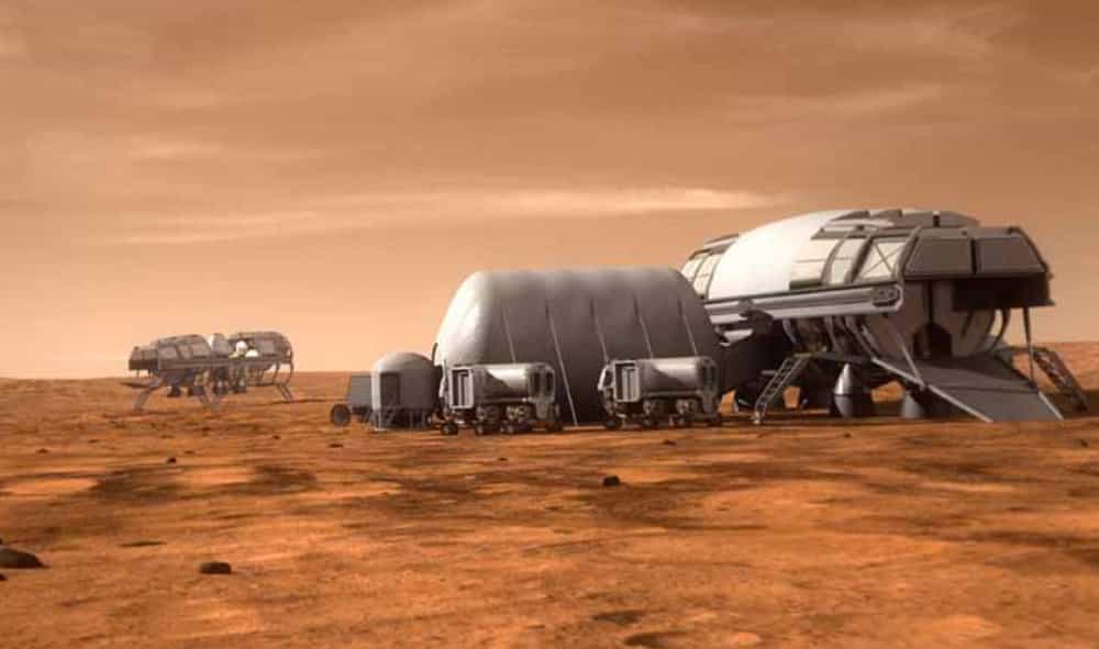 Après la Station spatiale internationale, l'envoi d'une mission habitée sur Mars pourrait devenir le prochain grand programme spatial d'envergure internationale et aux enjeux politiques majeurs. © Nasa