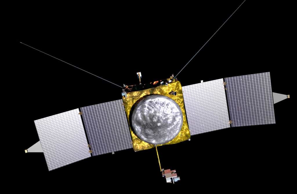 La sonde Maven (Mars Atmosphere and Volatile Evolution) sera construite autour de la même plateforme utilisée pour les orbiters Mars Odyssey et Mars Reconnaissance Orbiter, également construits par Lockheed Martin. © Nasa