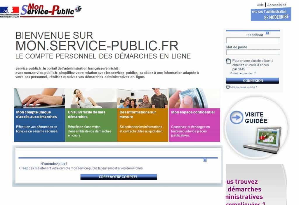 Le site Mon.service-public.fr, premier endroit où se rendre pour une démarche administrative... © DR