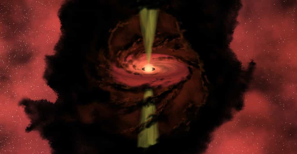 Une vue d’artiste de la naissance d’une étoile. © R. Hurt, Nasa, JPL-Caltech