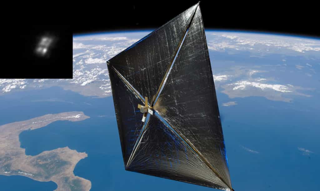 Après avoir passé 240 jours en orbite, la voile solaire NanoSail-D a effectué une rentrée atmosphérique naturelle le 17 septembre. © Nasa