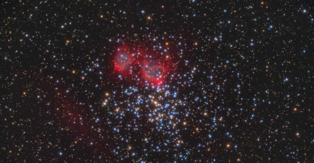Des chercheurs de l’université de Tübingen (Allemagne) ont étudié l’étoile centrale de cette nébuleuse planétaire dans l’amas ouvert M37. © Université de Tübingen