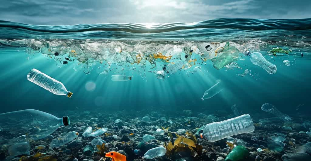 Contrairement aux plastiques traditionnels, le plastique vivant développé par des chercheurs de l’université Northeastern (États-Unis) se dissout facilement dans l’eau. © Rising Monk, Adobe Stock