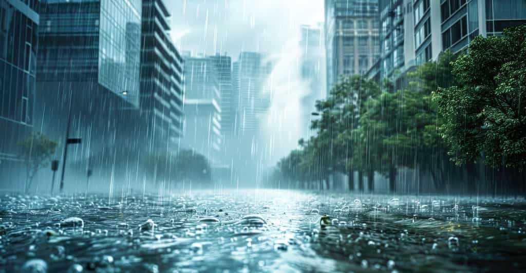 Des données observationnelles recueillies depuis 1900 montrent que les régimes de précipitations sont perturbés par le réchauffement climatique anthropique. © Ameer Images, Adobe Stock