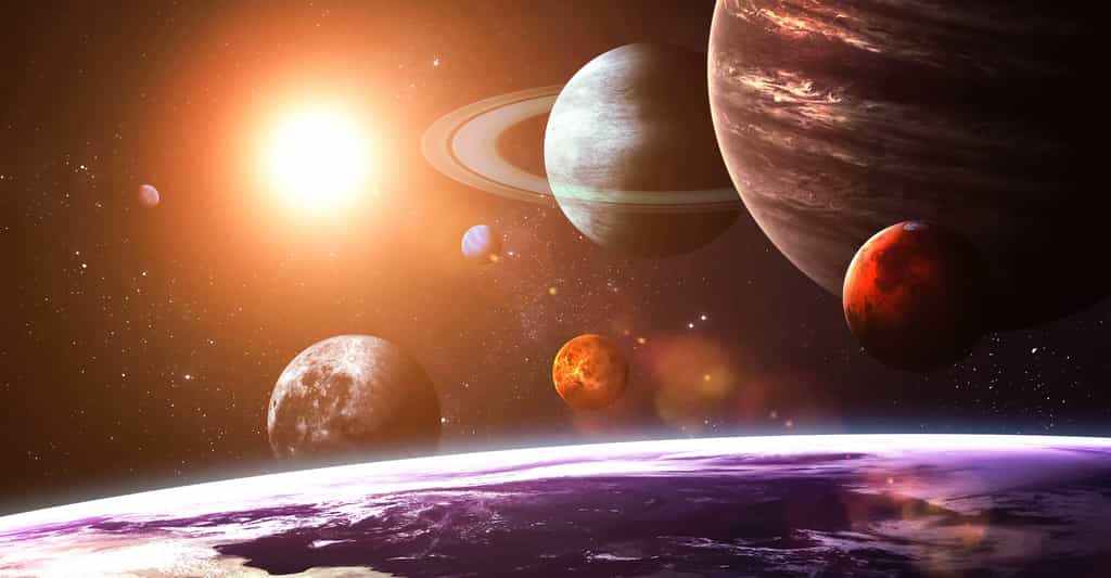 La limite du Système solaire peut être définie selon deux repères distincts : l'héliopause et l’aire d’influence gravitationnelle du Soleil. © Vadim Sadovski, Shutterstock