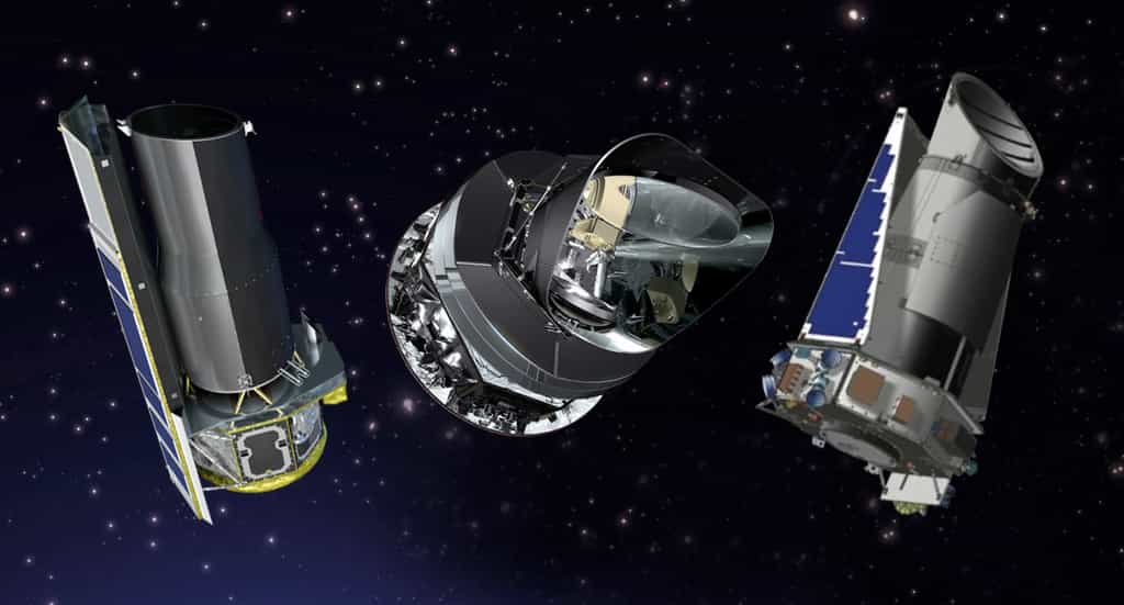 La Nasa vient de prolonger la durée de vie de plusieurs de ses missions spatiales dont celles des télescopes spatiaux Spitzer et Kepler et de sa participation à Planck de l'Esa. © Nasa