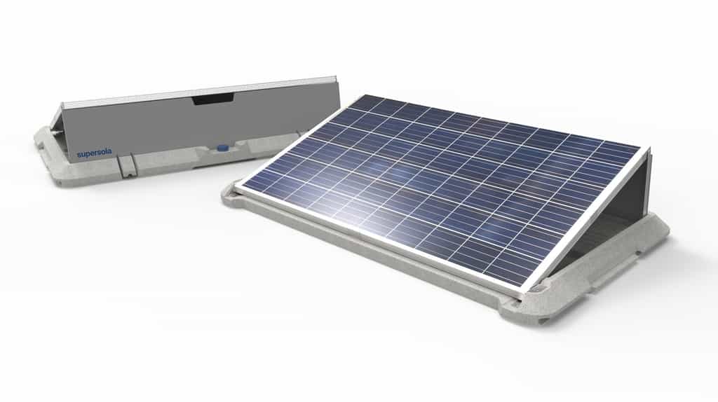 Le panneau solaire transportable Supersola occupe une surface d’environ 2 m². © Supersola