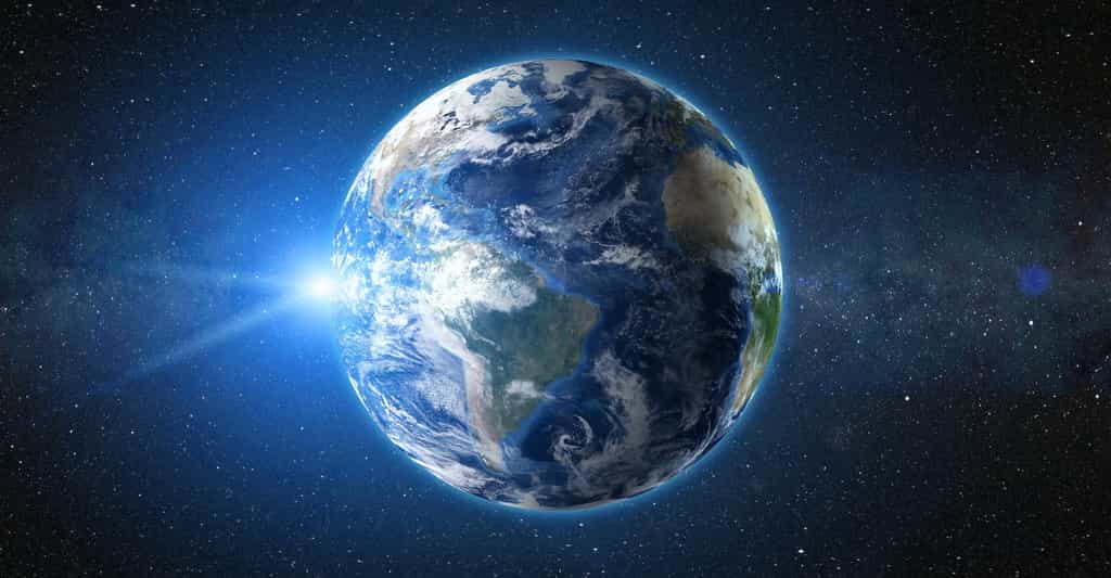 La Terre, planète bleue. Sans son eau, elle présenterait à un tout autre visage. © Goinyk, Adobe Stock
