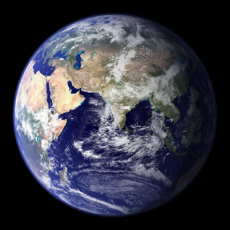 La Terre vue de l'espace. Crédit : Nasa/GSFC 