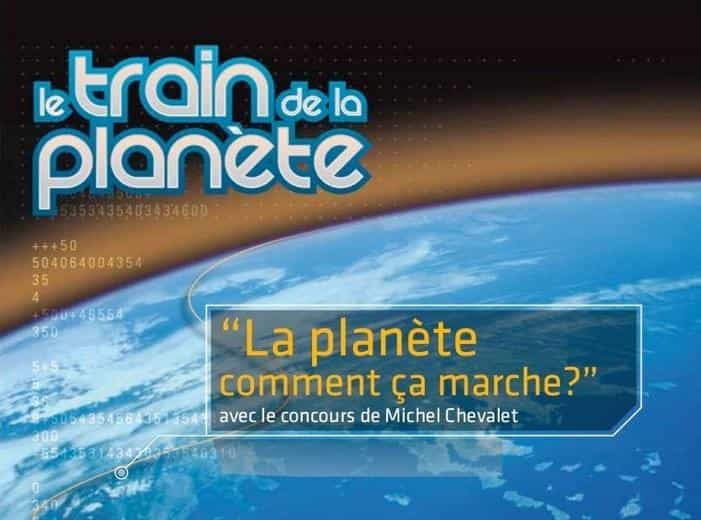 L'affiche de l'exposition itinérante, le Train de la Planète. Crédit  : www.traindelaplanete.com