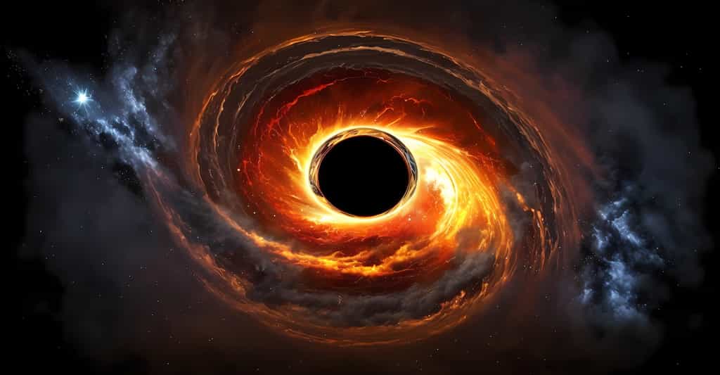 Au cœur des galaxies qui ont pris quartier dans les régions les moins peuplées de notre Univers, les trous noirs peuvent se montrer particulièrement voraces. © Hatia, Adobe Stock