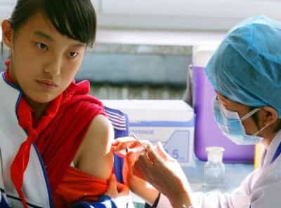 Injection de vaccin contre la grippe A(H1N1). © AFP PHOTO