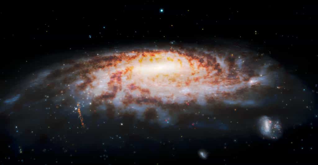 Dans la périphérie sud de la Voie lactée, des chercheurs ont découvert un groupe d’étoiles à faible métallicité. Un groupe d’étoiles extrêmement anciennes. © International Gemini Observatory, NOIRLab, NSF, Aura, J. da Silva, Spaceengine