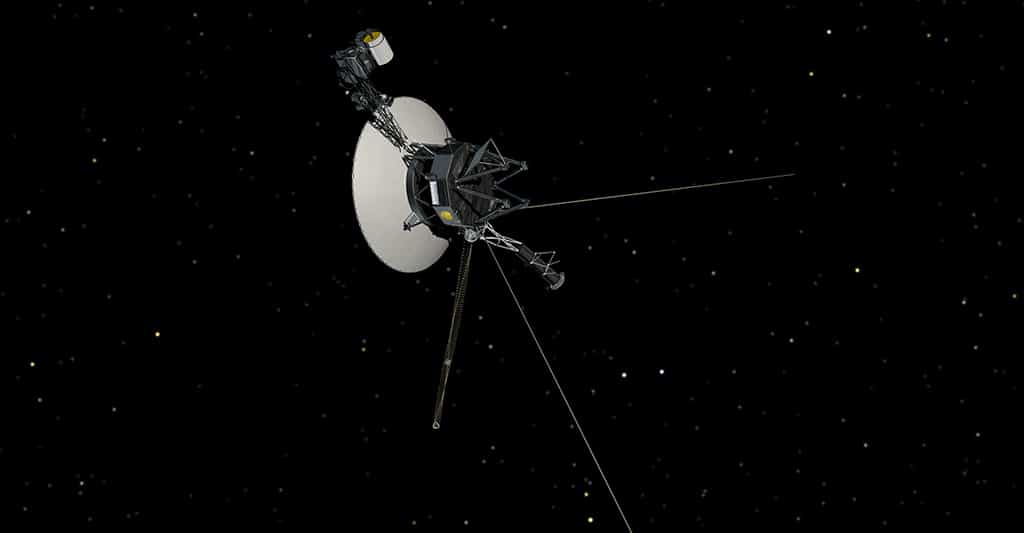 Une vue d’artiste de la sonde Voyager 2 qui fournit actuellement de précieuses informations sur l’espace interstellaire aux astronomes. © Nasa, JPL-Caltech