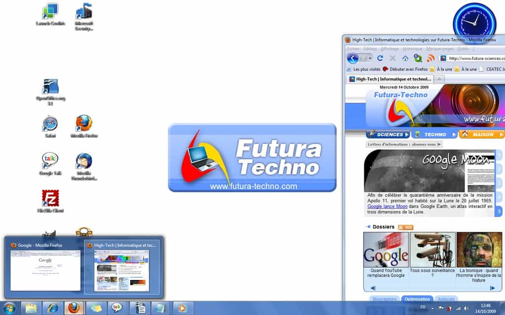 Bureau Windows 7 © Futura-sciences