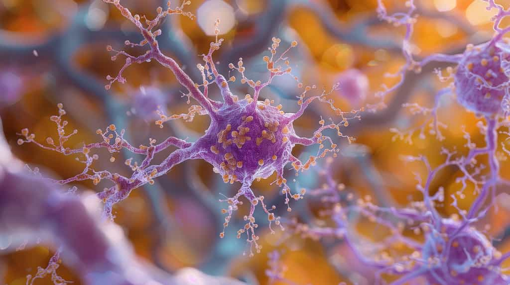 De récentes recherches suggèrent que la bêta-amyloïde qui s’accumule sous forme de plaques sur les neurones ne serait pas la seule protéine en cause dans le développement de la maladie d’Alzheimer. © Teeradej, Adobe Stock