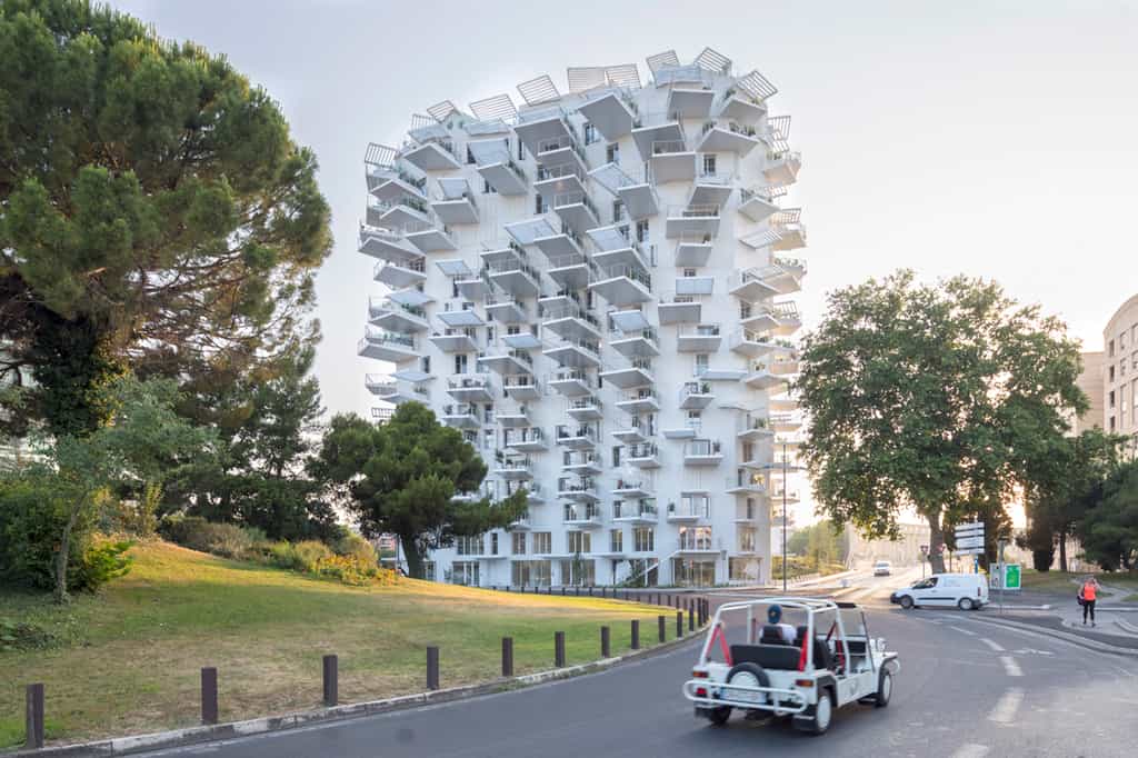 L’Arbre Blanc, à Montpellier, a été désigné comme plus bel immeuble d’habitation par le site Archdaily. © lartvues, Instagram