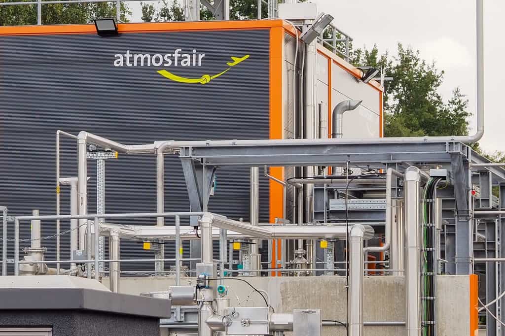 L’usine de production du e-kérosène à Werlte (Allemagne). © Atmosfair