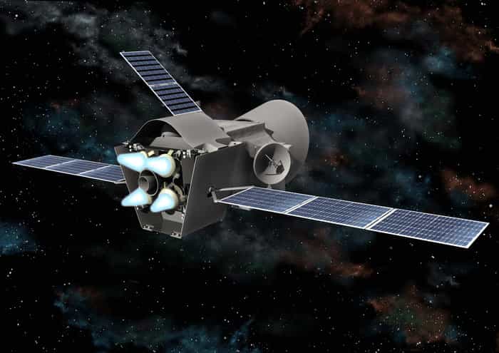 La propulsion ionique fonctionne très bien dans l'espace et est de plus en plus utilisée pour les satellites et même les sondes interplanétaires. © DR