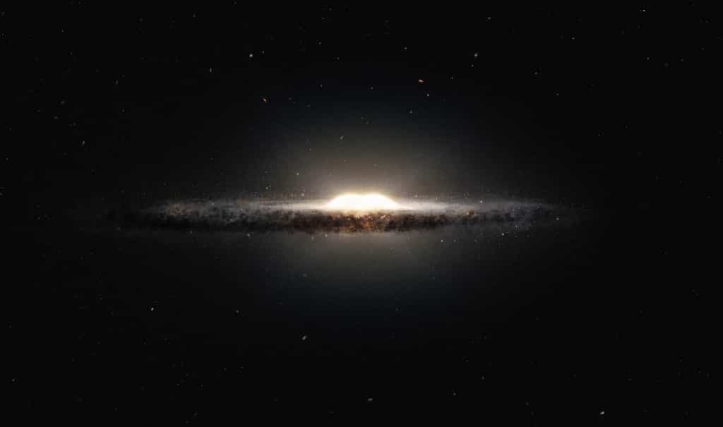 Illustration de la Voie lactée vue de l'extérieur. © ESO