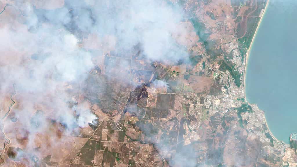 Feux de brousse en Australie. Entre le 9 et le 13 novembre, les feux de brousse en Australie ont détruit plus de 22.800 hectares. © 2019 Planet Labs, Inc. 