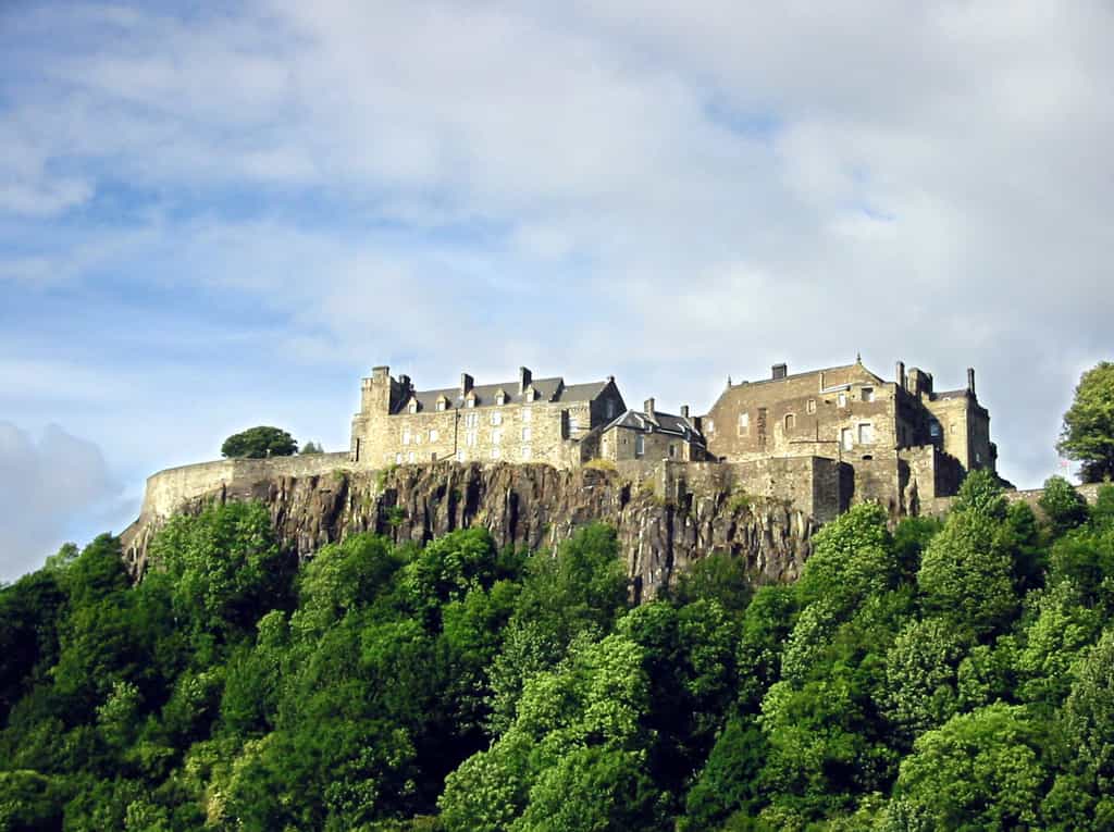 Le château de Stirling, vu sous l'angle sud-ouest. © Finlay McWalter, Wikimedia Commons, CC by-sa 3.0