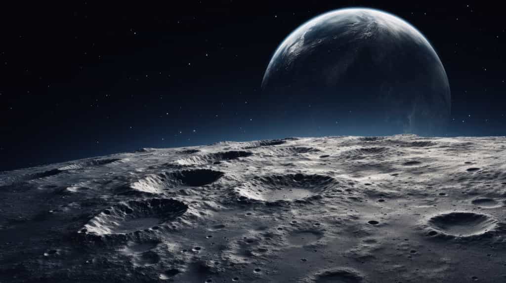 Certains cratères de la Lune pourraient bien être associé à l'impact d'objets interstellaires. © Ferit, Adobe Stock