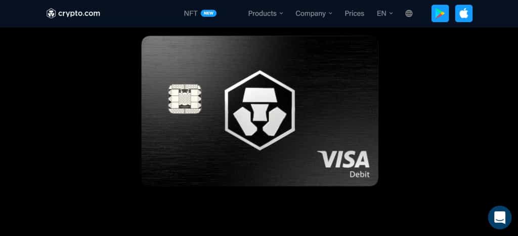 Crypto.com propose une carte de crédit sur un compte alimenté en cryptomonnaies – mais soutenue par l’établissement Visa. © Crypto.com