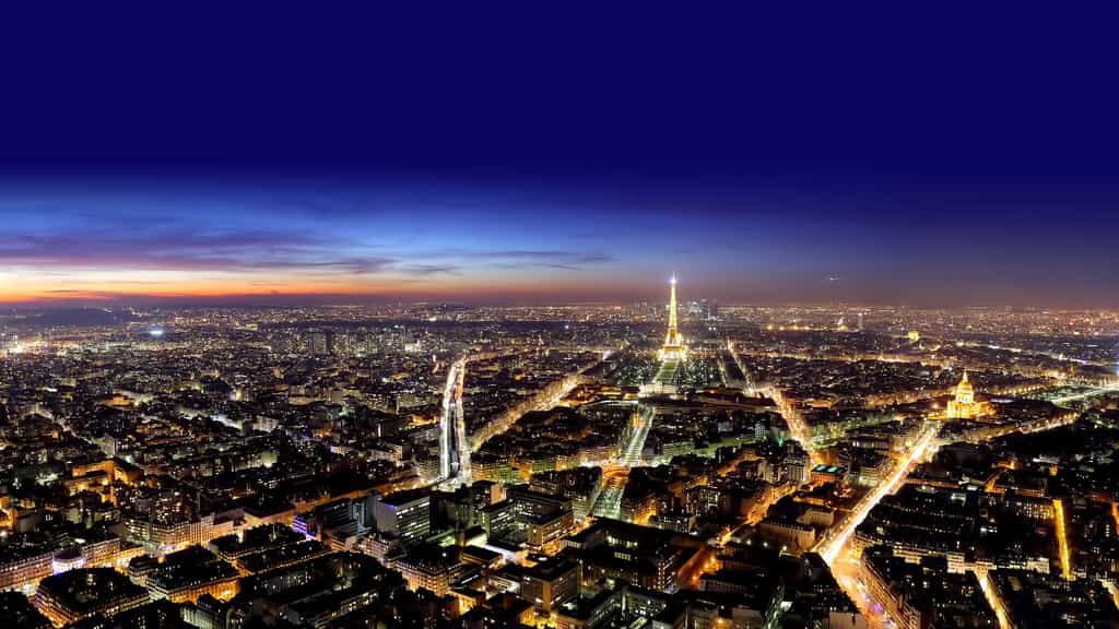 Vue de Paris la nuit